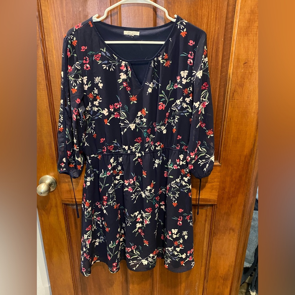 Floral Navy Dress